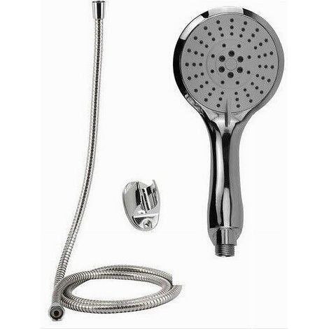 Trade Shop - Kit De Ducha Doccino Multi-top Ducha Caballo De Baño Lace 1.8 Mt Soporte 69332 - (1/2)