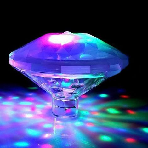 Lumière disco flottante à 7 modes - Éclairage LED pour salle de bain et piscine, fontaine disco sous-marine étanche à couleurs changeantes (1/5)