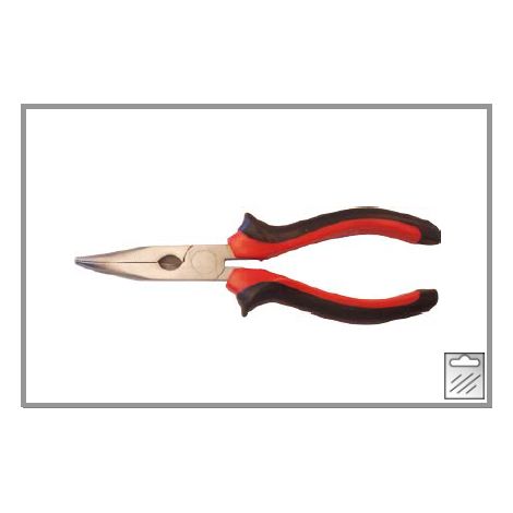 MASIDEF-CONMETALL PINZA BECCHI SEMITONDICURVI MANICI IN BIMATERIALE ROSSO/NERO 200MM