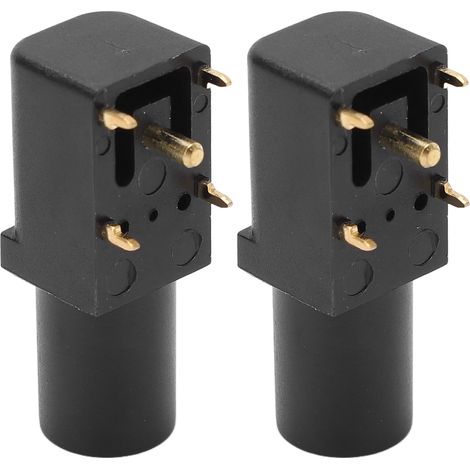 Deux supports de panneau PCB, soudables de 4 mm, haute conductivité, supports banane sécurisés, adaptés aux tests de tension au multimètre, noirs. (1/5)