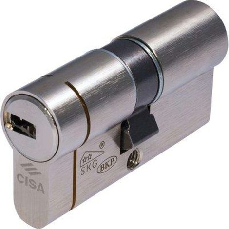 CILINDRO SAGOMATO ASTRAL TEKNO PRO CISA - OTT.NICH.SATIN CHIAVI 5+1 MM 100 30+70 - 1 pezzo
