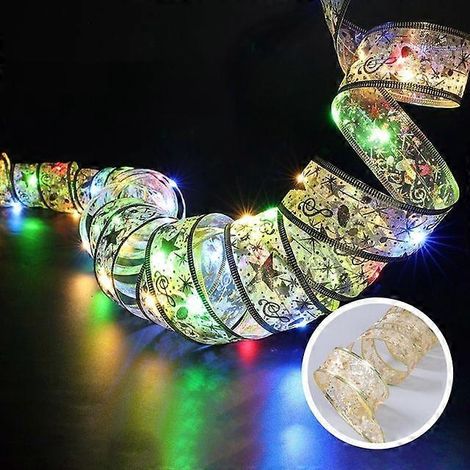 Guirlande lumineuse ruban pour sapin de Noël, décoration de fête de Noël, guirlande lumineuse LED originale à suspendre, ornement d'Halloween, 22 m, 20 lumières (1/5)