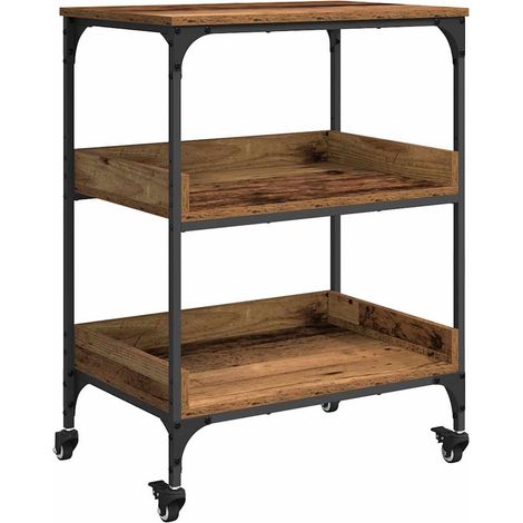 Chariot de cuisine Bois Ancien 60 x 41 x 80,5 cm CFW163619 (1/5)