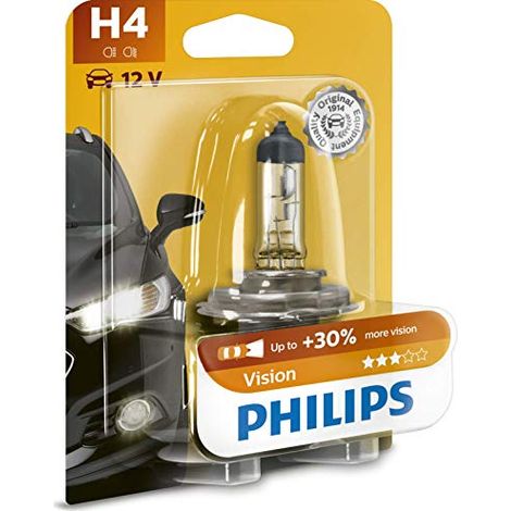 LAMPADINA AUTO H4 12V 60/55W PHILIPS VISION (1/4)