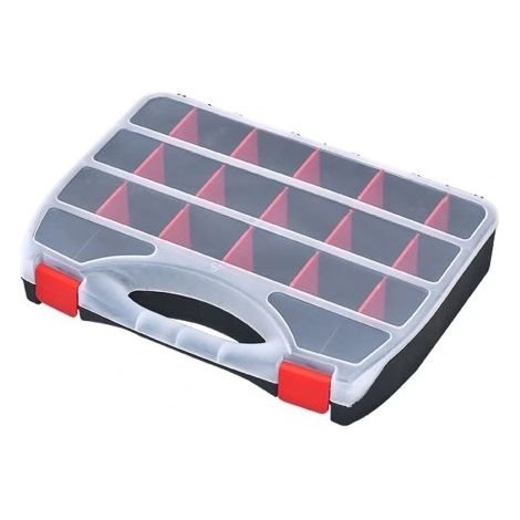 Organizzatore, contenitore chiuso, 36 scomparti, porta scatole (1/3)