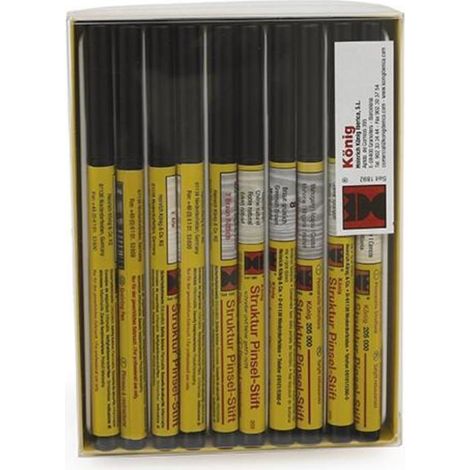 KONIG remarcador veta (ton 10) r9005 negro , Remarcador veta color negro1 color suelto, negroPara retoque en superficies barnizadas de finas vetas o bien (1/2)