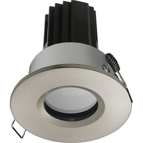 Empotrable techo PALMA Fixed Round IP65 1-10V,Push LED COB 4.70W 680lm(525lm) CRI90 3000K 38º Cromo mate