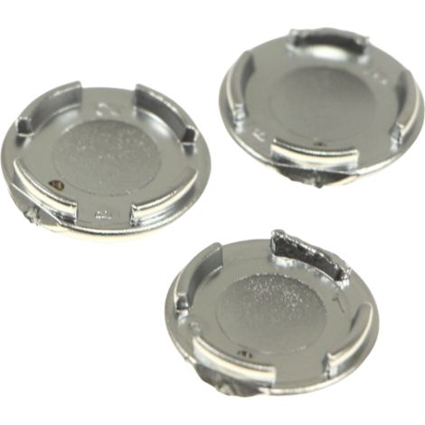 Lot de 3 caches vis chrome (1/2)