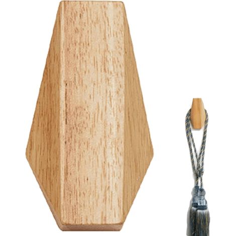 minimalistes en bois crochets d angle muraux Porte pour un (1/5)