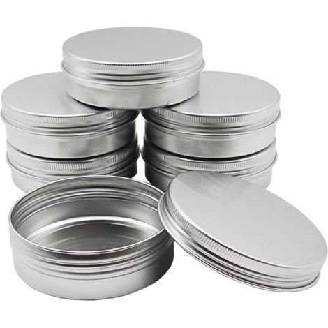 Emballage en boîte aluminium à fermeture filetée pour bonbons au thé, crème cosmétique, petits emballages secondaires en aluminium (1/5)