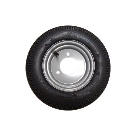 Maxter – Roue de remorque 350X8 – Entraxe 110 mm – Jante 8 pouces – Charge max 170 kg – Vitesse max 140 km/h – Déport 0 mm