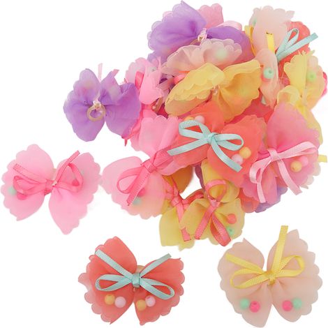 Noeud Pour Chien - Accessoire Coiffure Élastique - Décoration Quotidienne Et Fête - Lot De 1 (1/5)