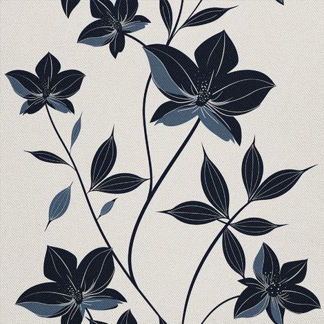 Dekorativer Outdoor-Stoff Oxford - Motiv Blumen I DX5340 (1/5)