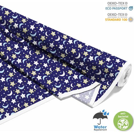 OUTDOOR DEKOSTOFFE OXFORD - Motiv Sterne und Monde I DX601