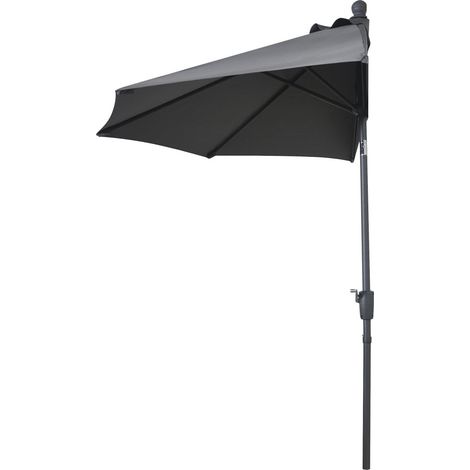 TrendLine Halbschirm 260cm Sonnenschirm Balkonschirm Terrassenschirm UV-Schutz (1/3)