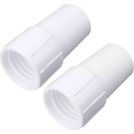 2PCS Swimming Pool Fittings Pool Vacuum Hose Skimmer Inlet Fitting Suction Hose Connector Whirlpool Vacuum Adapter Spin Detergent White (1/5)