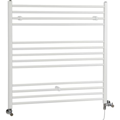 Hudson Reed Ive - Sèche-Serviettes Design Mixte Moderne Plat - Blanc - 100 cm x 100 cm