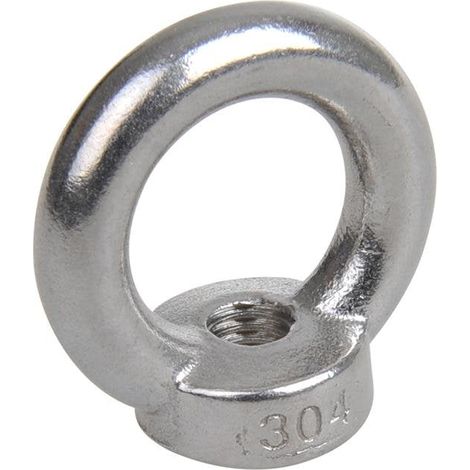 Ringmutter m10 a4 rvs aisi 316 (1/3)