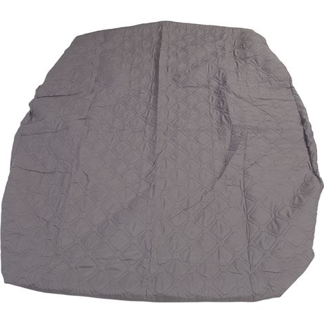 Housse de matelas imperméable, anti-poussière, douce pour la peau, en coton, protège-draps pour enfants et personnes âgées, grise, 135 x 190 cm / 53,1 x 74,8 pouces, 45 cm / 17,7 pouces (1/5)