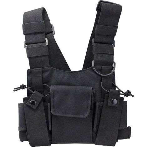 Lntyq Harnais de Poitrine Radio, Radio Talkie walkie Poche de Poitrine Sacs Harnais Paquet Sac a Dos Etui (1/5)