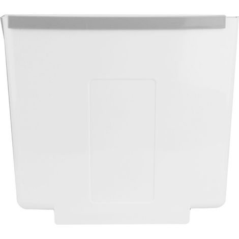 Poubelle pliante murale Sans marque Modèle standard PP+TPR gris blanc 32x26cm accroche placard cuisine (1/5)