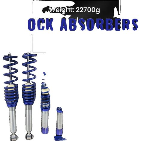 Kit di sospensioni coilover, altezza regolabile 35mm-75mm, rigidità molla anteriore 6 kg/mm, rigidità molla posteriore 2,5 kg/mm, compatibile con berline di lusso (1995-2003), ammortizzatore a doppio  (1/5)