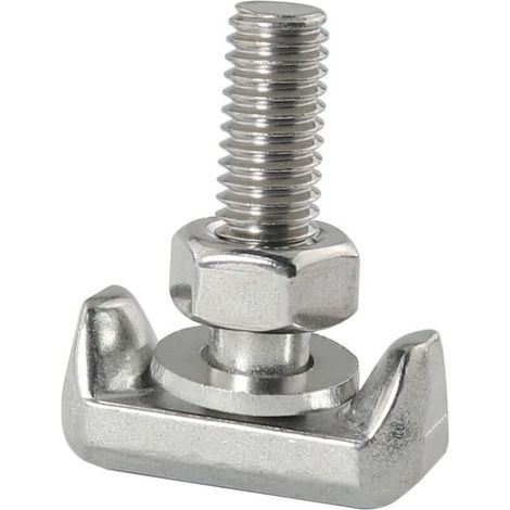 Terminales de batería tipo T-Bolt de acero inoxidable de 4 piezas, terminales de batería para coche, conectores de terminales de batería para coche M6, tensor, repuesto para embarcaciones y coches. (1/5)