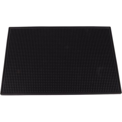Drip Mats Cocktail Tea Cup Mug tanche Cuisine Service Bar Mat (Noir Grand Type) (1/5)