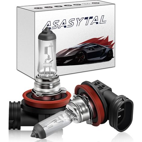 H16 12V 19W Kit de Remplacement d'ampoules Antibrouillard Halogène, Ampoules Extérieures de Voiture à Lumière Jaune 3000K Ampoule de Phare de Voiture, 2 Pièces (1/5)