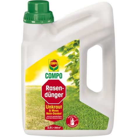 COMPO Rasendünger Unkraut u. Moos Nein Danke, 2,5 Ltr