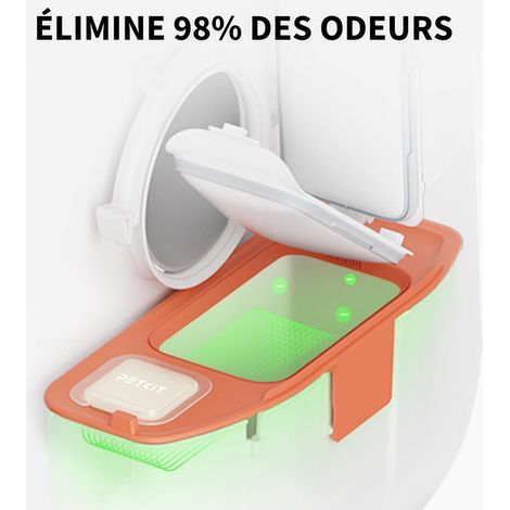 Éliminateur d'Odeurs de Litière Recharge de Désodorisant pour Bac à Litière Chat Intelligent Automatique (1/5)