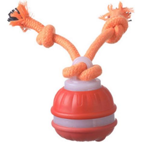 Spielball für Hunde: Aktiver Rollball mit Schwanz für Hunde, geeignet für Zuhause