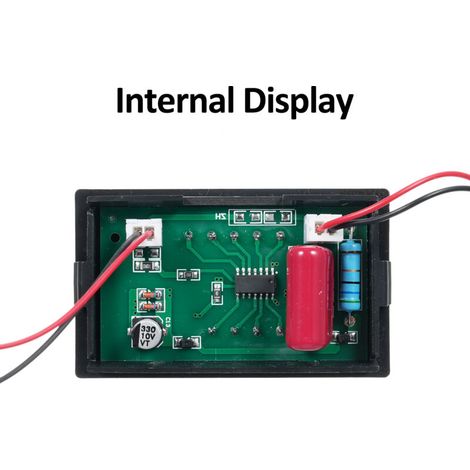 Jeffergarden Volt ampèremètre AC 60-500 V 100 A multimètre numérique avec transformateur de courant 2 en 1 mini ampèremètre voltmètre jauge double affichage LED accessoires de voiture universels (1/5)