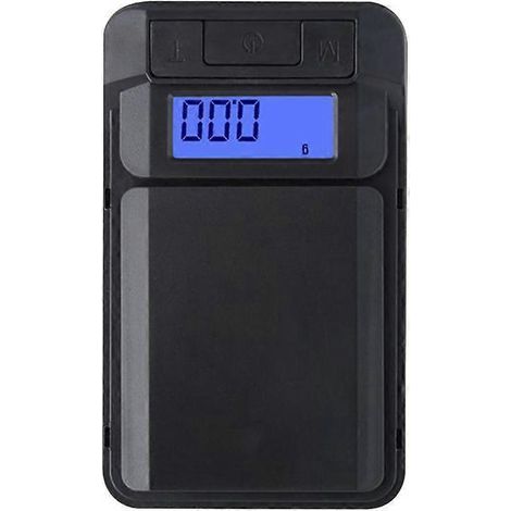 Mini-Tragbare elektronische Waage für Pulvertee, Schmuck, kleine Tischwaage für Zuhause oder Geschäft, 300 g / 0,01 g – Schwarz (1/4)