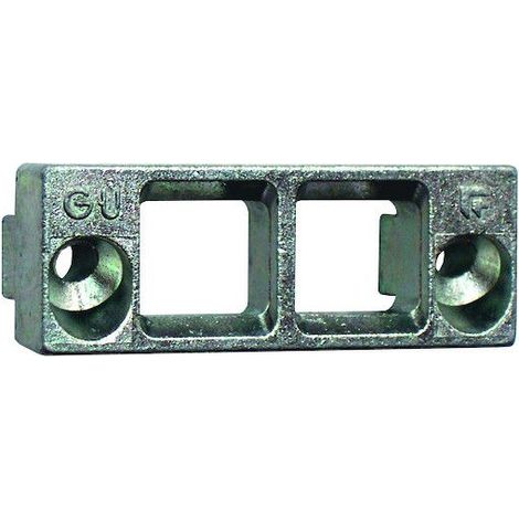 Gâche tringle en applique FERCO pour 2 vantaux - Rainure 7/8x4 - E-16678-01-0-1