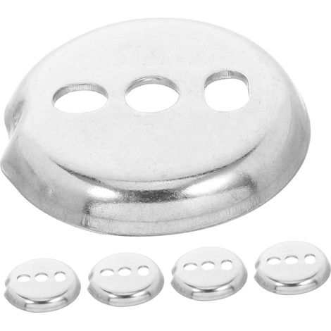 SHERCHPRY Support de barre porte-serviettes, plaque de base ronde de rechange, lot de 5, acier inoxydable, diamètre 38,5 mm (1/5)
