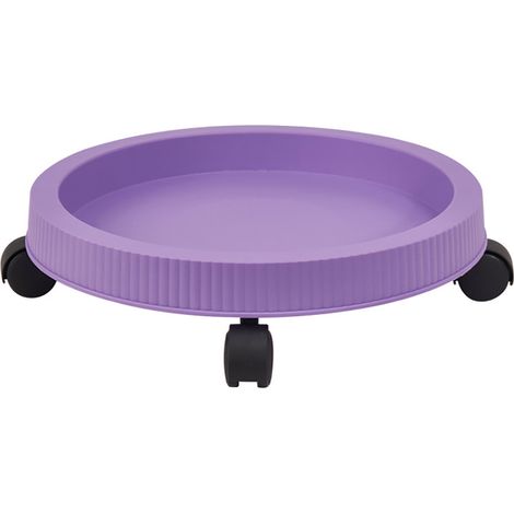 Caddy PP Diamètre 24cm Set de 4 Roues 360° pour Pots Fleurs Plantes - Support Mobile Stable Décoration Intérieur Extérieur (1/5)