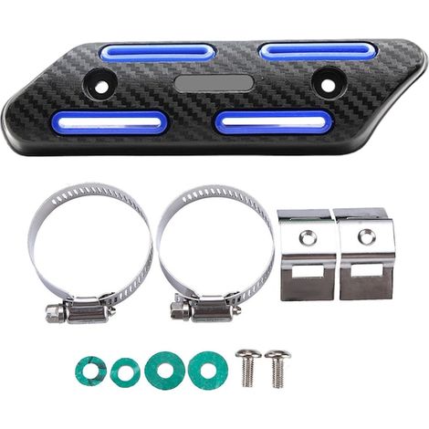 Protection thermique pour pot d'échappement de moto, cache décoratif, isolation thermique, différentes tailles (1/5)