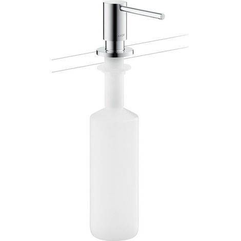 Distributeur de liquide vaisselle chroméé