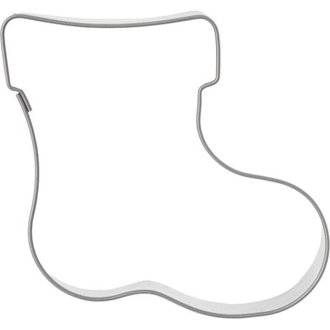 Cortador de galletas de acero con forma de calcetín de 6 cm (1/5)