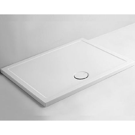 Piatto doccia 80x140 h.3,5 in ceramica bianco opaco Puro di (1/5)