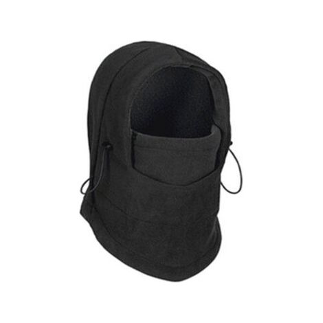 Cagoule Masque, Hiver Coupe-Vent Moto Cyclisme Thermique Cagoule en Polaire, Multifonctionnel Couverture de Visage de Ski, Capuche Moto Chapeau Cache-Cou, Taille Univers (1/5)