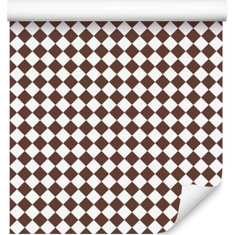 Carta da parati con motivo geometrico a rombi arancioni e grigio chiaro, 50x1000 cm (1/5)