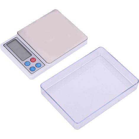 Hochpräzise digitale Küchenwaage mit LCD-Display zum Wiegen von Lebensmitteln und Obst (3000 g/0,1 g) (1/5)