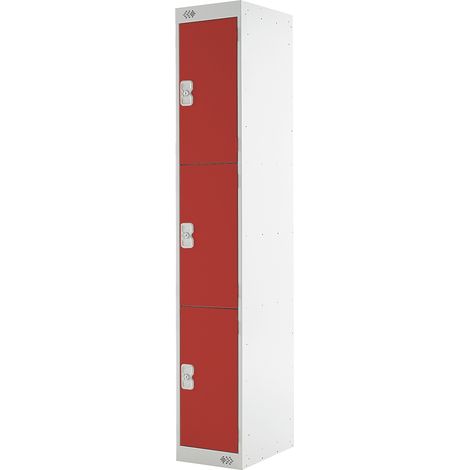 Casier de stockage 3 portes porte en Acier, 1 800 mm x 300 mm x 450mm ( Prix pour 1 )