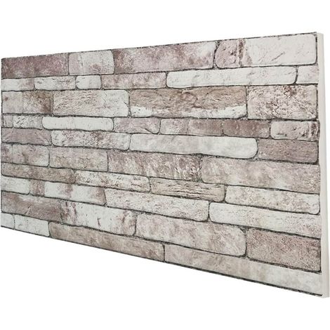 Boîte retail de 10 panneaux (5 MQ) - DAKOTA STONE - Panneau imitation pierre en EPS résiné Dimension 100x50 cm Épaisseur 2 cm