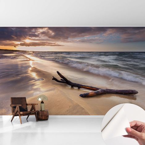 Fotomurale adesivo - murale da parete - Carta da parati autoadesiva - design parete moderno - Spiaggia occidentale 416x254 cm (1/5)