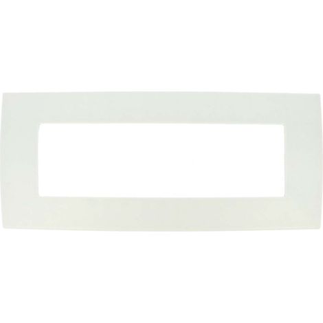 Placca Slim Sottile 506 7M Moduli Bianco Compatibile Con Bticino Living Light Air SD46007 (1/2)