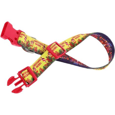 Collar navideño ajustable para perros pequeños, ideal para las fiestas (2 unidades) (1/5)