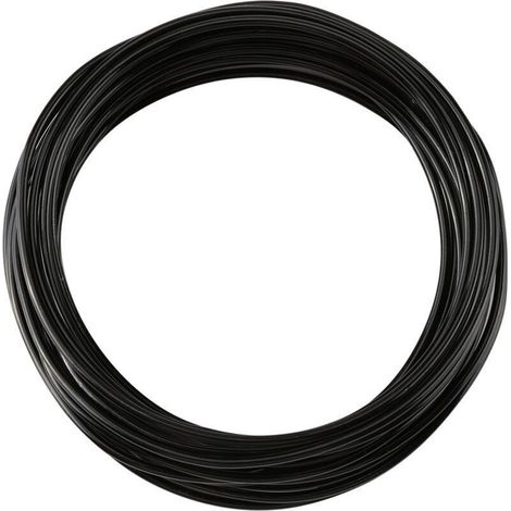 Fil d'aluminium noir 2mm pour bijoux DIY - Rouleau de 5 mètres - Accessoire créatif (1/3)